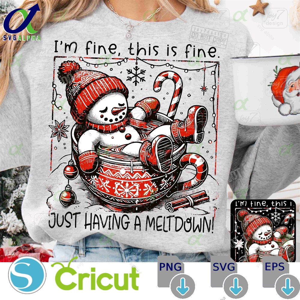 Funny Quote Cute Snowman Christmas Png Funny Christmas Snowman Hot Cocoa Funny Winter Png Sarcastic Christmas Merry Xmas Design Png Original Svglapha